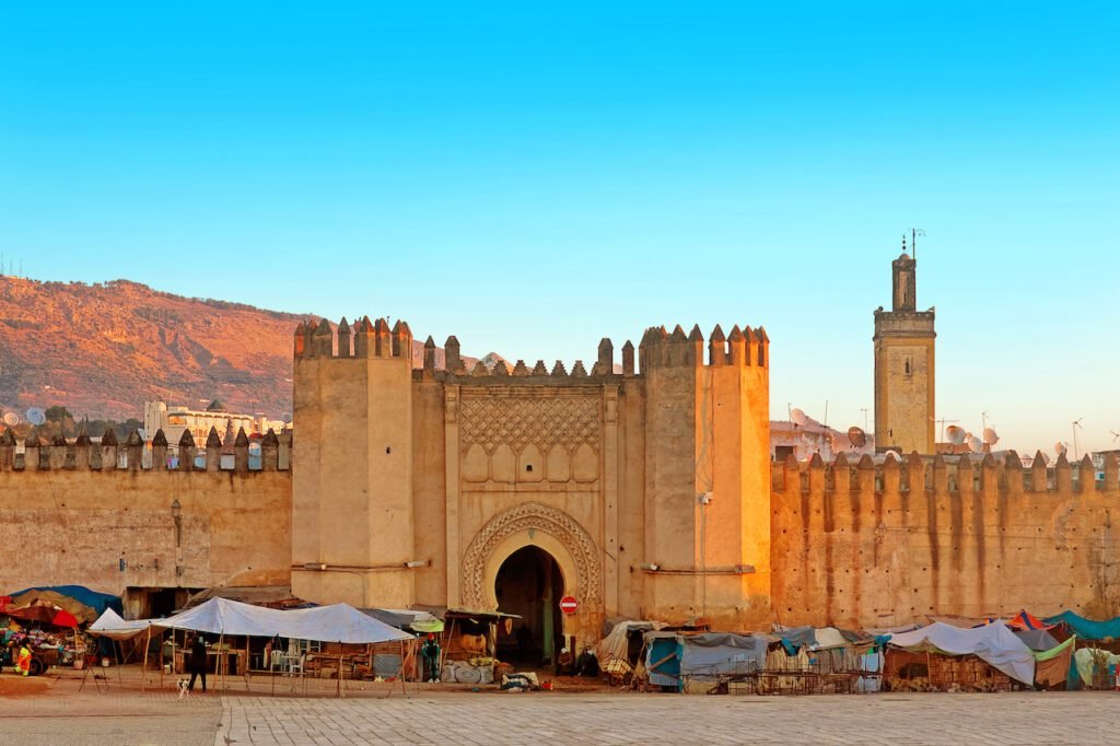 Puerta de la antigua medina, de la ciudad de Fez